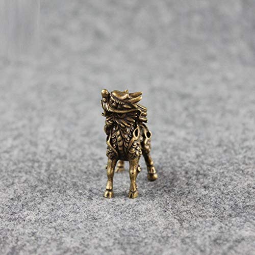 Objets de collection décoratifs Qi Lin en bronze à offrir pour une crémaillère - 6