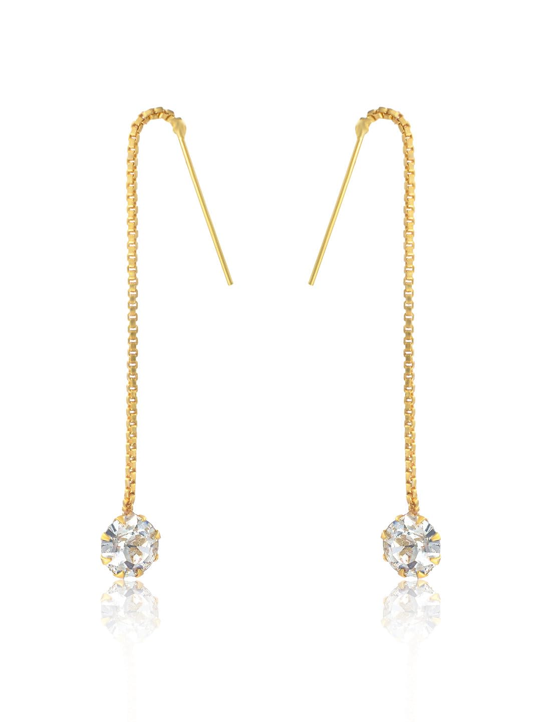 Mudtale Imitation Gold Plated AD Studded Sui Dhaga Earring,drop and dangle earrings for women and girls (B0CWZ36HVL) Amazon Price History, Amazon Price Tracker