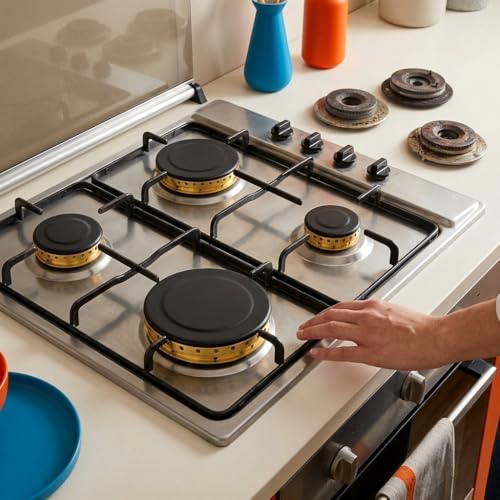 Miniatura 4 de Recamania Kit 4 Quemadores De Gas Para Teka, Para Balay, Para Fagor Tapeta Aro 4 Unidades