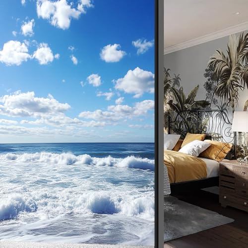 Vinilo Decorativo Adhesivo para Ventana Modern Ocean 15.7x23.6 pulgadas miniatura 3