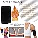 Lancsdom Arm Trimmers for Women & Men,Sauna Sweat Arm Trainer,Adjustable Sweat Arm Shaper Bands(a pair), Black
