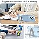 Kinizuxi Ultra Dünn Handy Ständer, Vertikaler/Horizontaler Aluminium Handyhalterung Tisch,Verstellbarer Winkel Handyständer für iPhone 14/13/12/11 Samsung Smartphone Zubehör–Schwarz