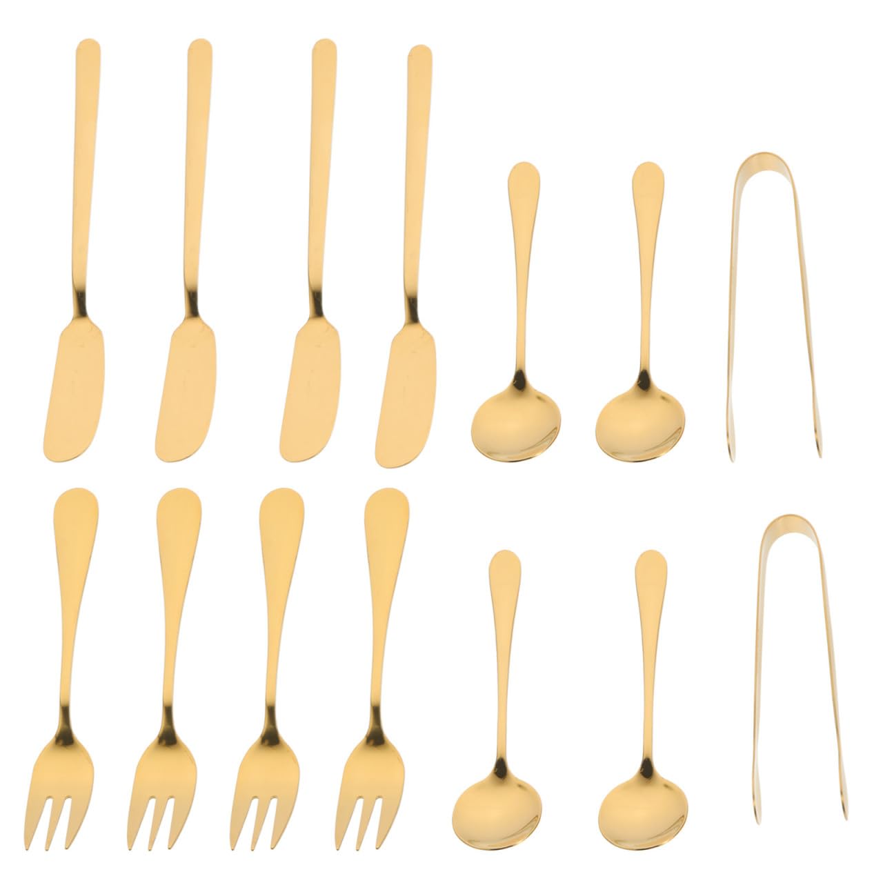 Utensilios para servir queso y tenedores dorados para vajilla de fiesta y noches de vino