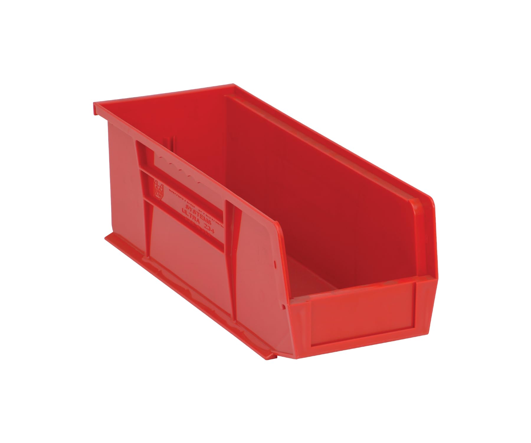 QUANTUM STORAGE SYSTEMS K-QUS234RD-6 6-Pack Ultra-Stack and Hang Bins, 14-3/4" x 5-1/2" x 5", Red