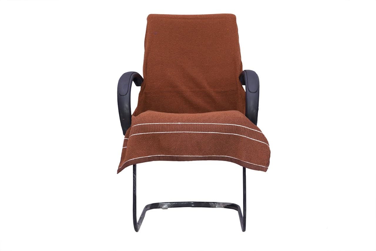 Aak Shas 100% Pure Cotton Luxury Standard Office Chair Towel for Office Chair, Boss Chair (Pack of 1) (Brown) (B0DBZVR23M) Amazon Price History, Amazon Price Tracker
