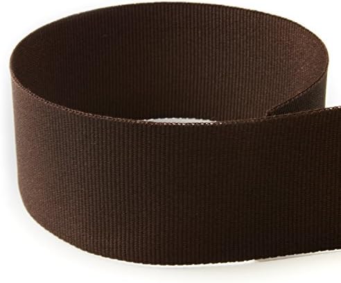 USA | American Made 1-3/8 Brown Solid Grosgrain Ribbon - 100 Yards - (Multiple Widths & Yardages Available)