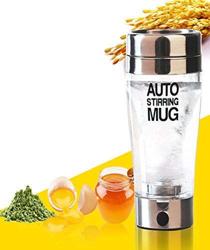Mengshen Mug Self Stirring Tazas Cup Portable Multipurpose Mixer Auto Mixing Coffee Tea Cup Protein Shaker Mixer Double… - Imagen 4