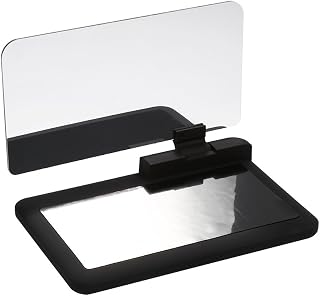 Suporte H6 HUD, suporte de projetor de tela HUD de prevenção de riscos, suporte de HUD, não bloqueia a mira para carro para motorista preto