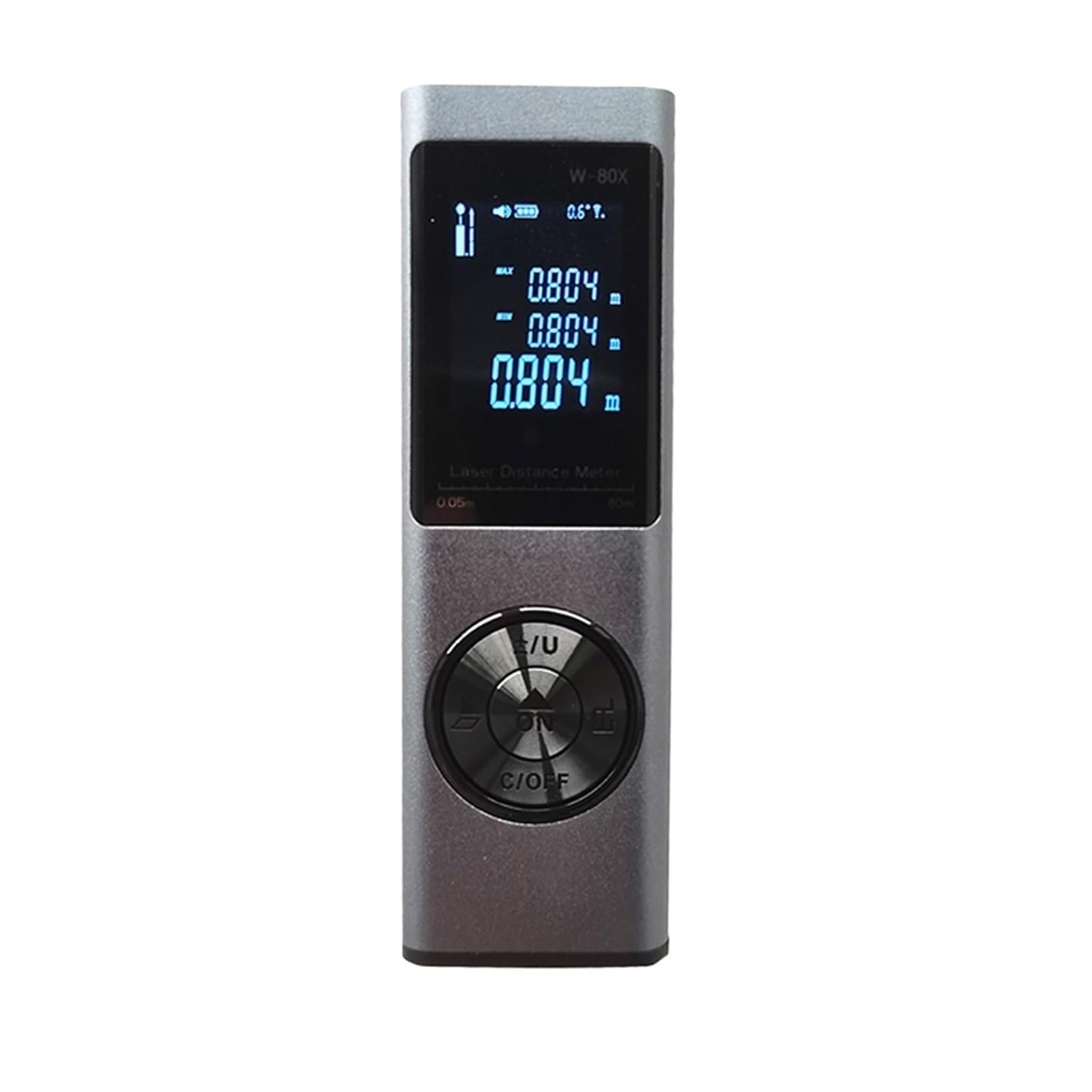 Misuratore di superficie terrestre, Mini Telemetro Misuratore Di Distanza 40M 60M 80M Telemetro Digitale Ricaricabile Area Volume Strumento Di Misurazione Multi-anlo Misura distanza, area e volume(60M