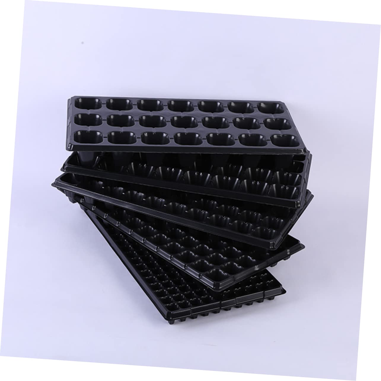 HANABASS Lot de 10 Plateaux de Semis en Plastique, Plateau de Culture pour Plantes, Économise l'eau et Résistant la Sécheresse, pour Travaux de Jardin