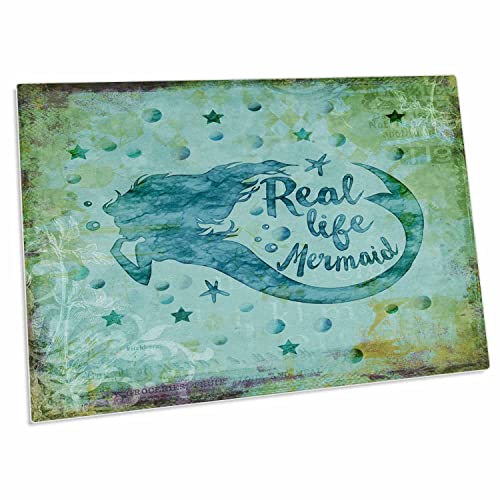 Alfombrilla de escritorio 23x16 pulgadas con diseño sirena