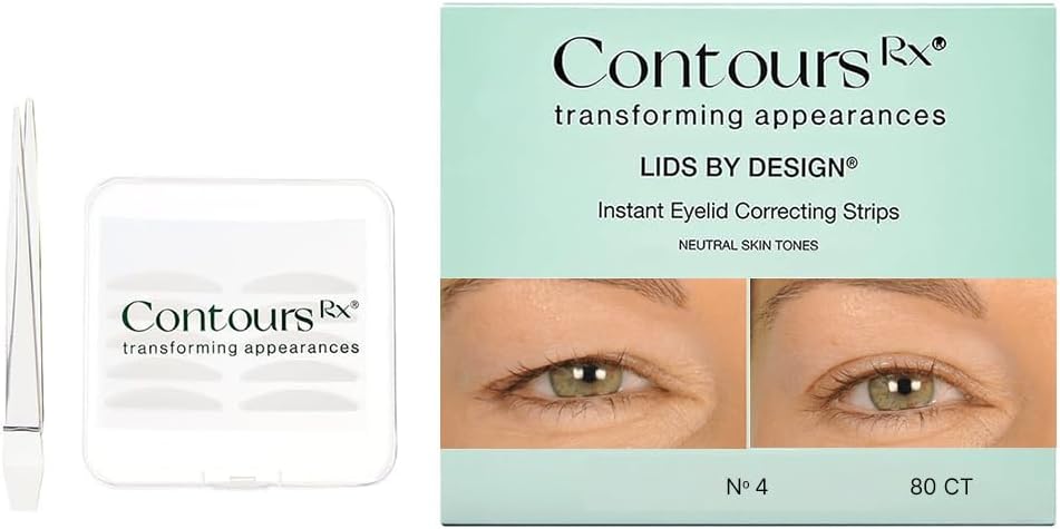 Contours RX Eyelid Correcting Strips Heavy Hooded, Droopy Lids for Moderate Lift - 4 mm / 80 Count (Pack of 1)