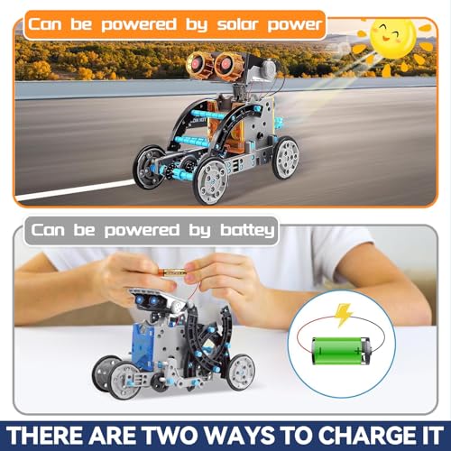 Solar Roboter Kit,29-in-1 DIY Bauspielzeug Angetrieben durch Solarenergie,Kinder Spielzeug,Konstruktionsset für Kinder Spielzeug im Alter von 8-12+ Jahren Jungen und Mädchen Geschenk für Geburtstag