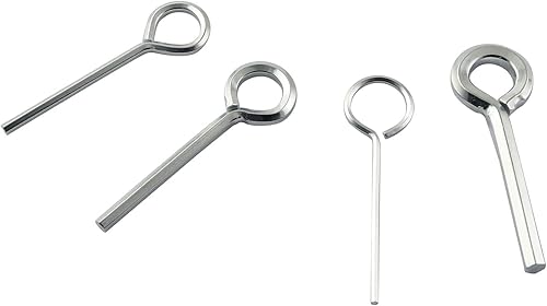 Miniatura 4 de Juego de llaves Allen de anillo 5 en 1, 5/64 pulgadas, 1/8 pulgadas, 5/32 pulgadas, 7/32 pulgadas, llaves Allen con 1 llavero para barra de empuje,