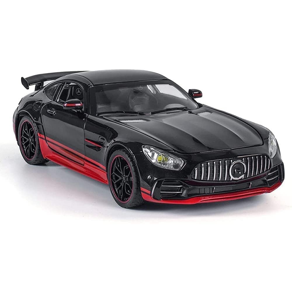 SAMEEN Collection Toy Vehicle 1:24 Scale Die cast Metal Toy Car for Kid Model AMG GTR Metal Cars with 4 Openable Doors Light and Musical Sound (Pack of 1_Multi)
