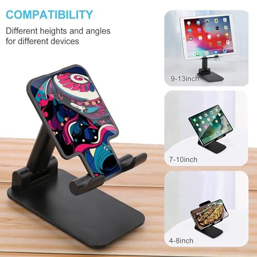 Support de téléphone pliable bleu pour bureau compatible iPhone 16 Pro Max - 3