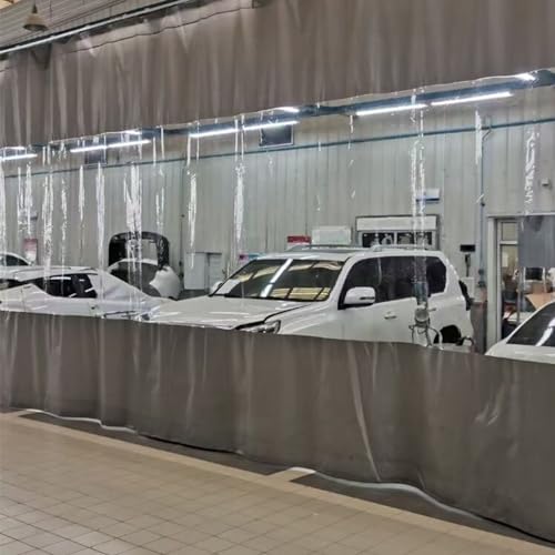 Rideau transparent imperméable pour protéger la pergola du vent