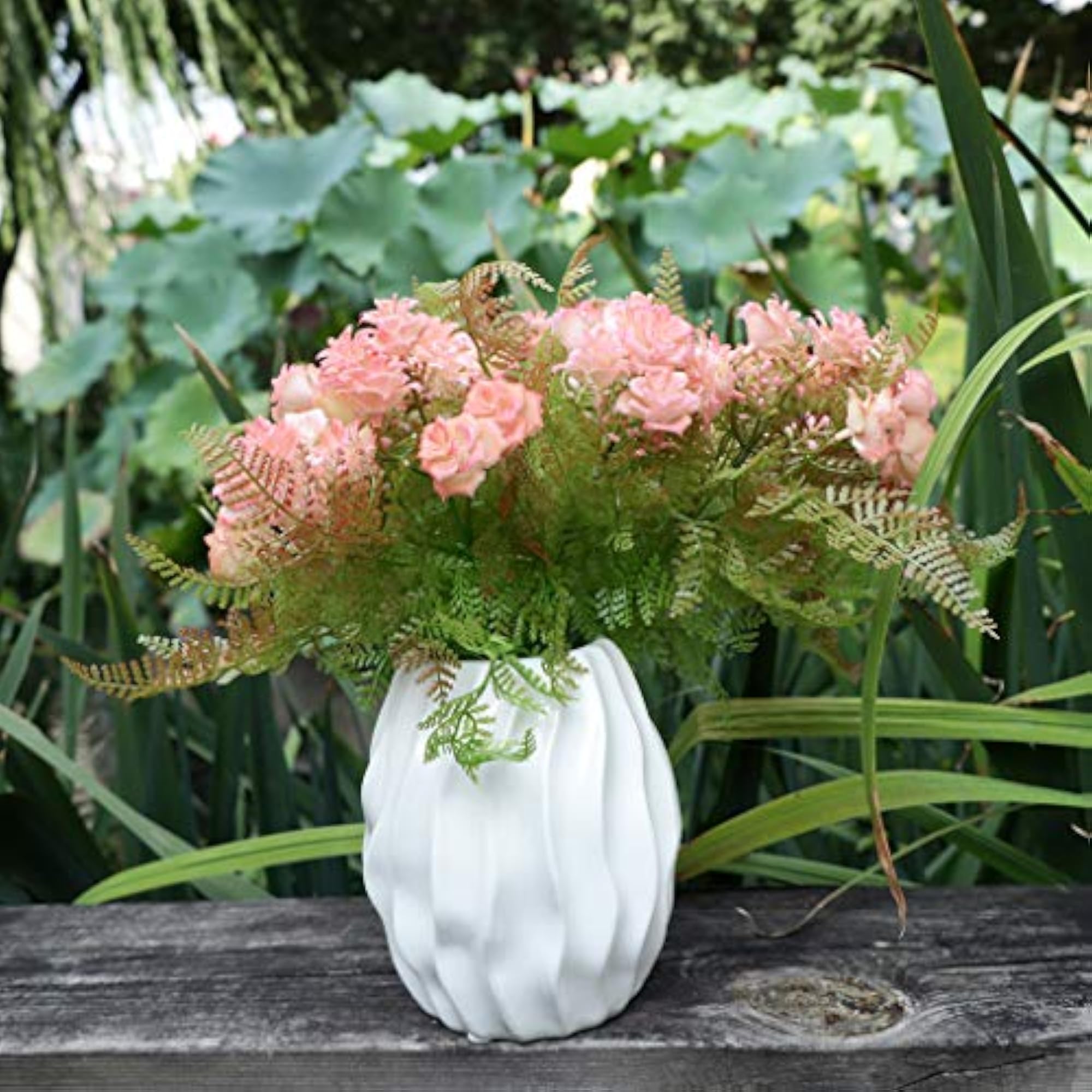 5 Forks Artificial Flowers Persian Rose Bouquet Decor