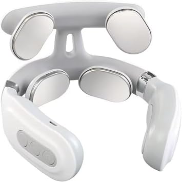 Intelligent Neck Device Relaxes Neck Tension and Stiffness, Portable Cordless 4d Neck Massager