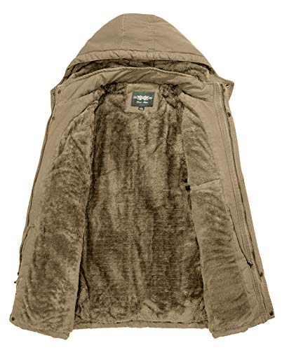 JYG Men's Winter Thicken Coat Casual Military Parka Jacket with Removable Hood3