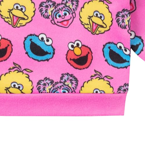 Sesame Street Elmo, Cookie Monster, Big Bird and Abby Cadabby Girls Long Sleeve Shirt and Pants Set for Infant and Toddler4