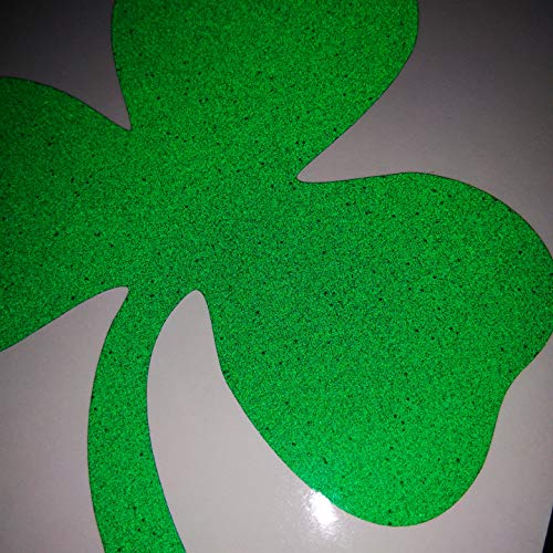 CUSHYSTORE 2" Green 3-Leaf Shamrock Clover Decals Sticker Vinyl Reflective for Hardhat Car Laptop Phone 6 Packs - Thumbnail 5