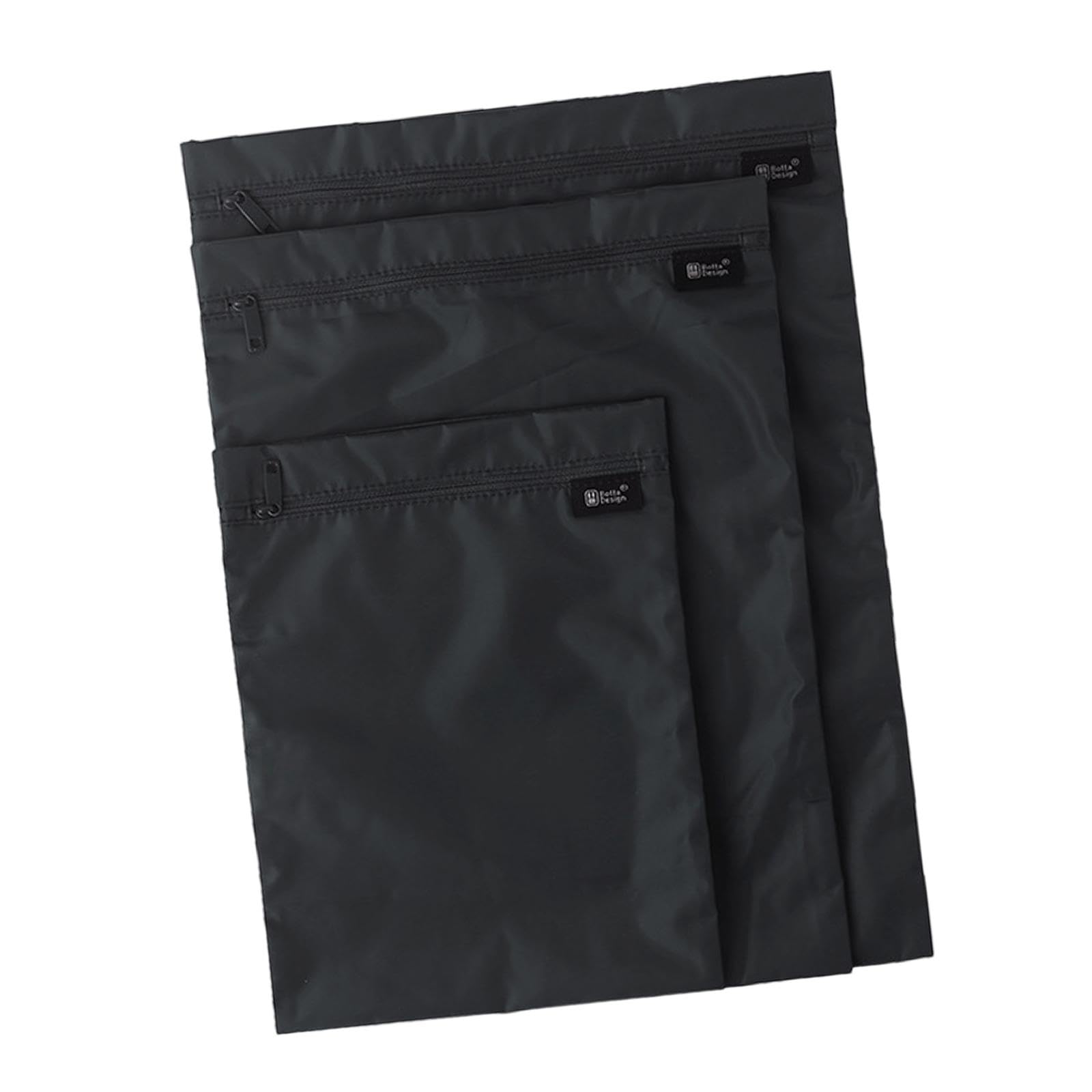 5 Set 3 Stück Reise-Wäschesäcke, wiederverwendbar, schmutzige Kleidung, Tasche für Pool, Reisen, Yoga, Schwarz