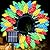 L LAMPOP Solar Christmas Lights Outdoor Waterproof C7 50 LED Ultra Bright Strawberry Fairy String Lights 8 Modes Solar Lights for Outside Garden Patio Wedding Party Christmas Decoration(Multicolor)