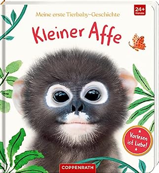 Hardcover Meine erste Tierbaby-Geschichte: Kleiner Affe Book