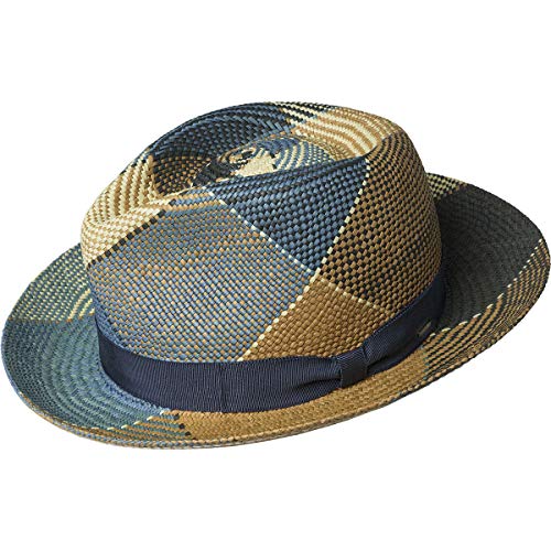Bailey of Hollywood Giger Panama Fedora Breezy Plaid, X-Large