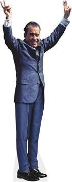 Richard Nixon V Sign Life-Size Cardboard Cutout 84 x 35 in Freestanding Standee