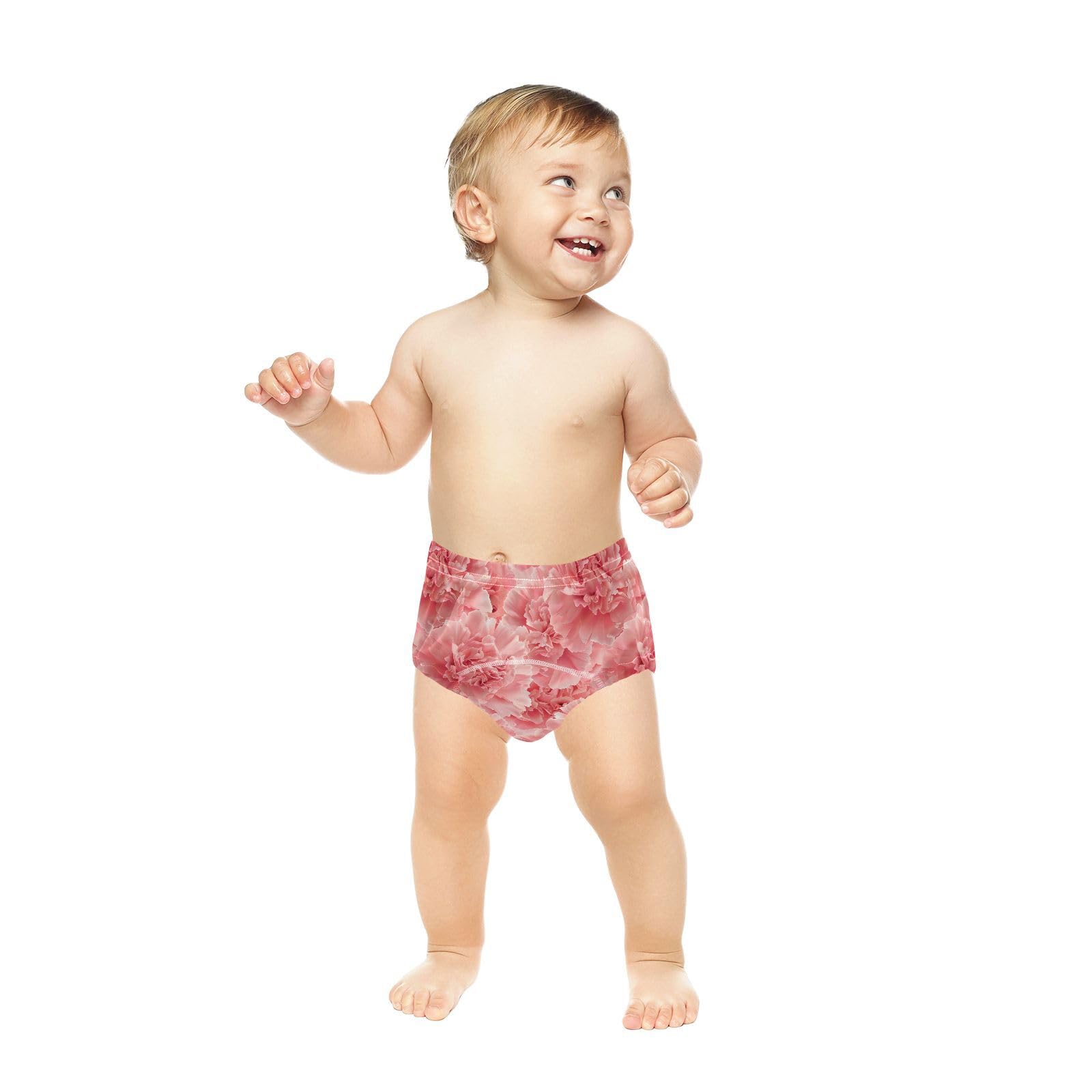Pink Flowers Blossom Cotton Potty Training Underwear Pants for Toddler Girls Boys, 2t, 3t, 4t, 5t