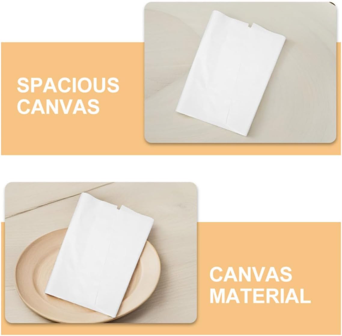 2pcs White Painting Canvas Roll for DIY Art, Lightweight Cloth 1m X