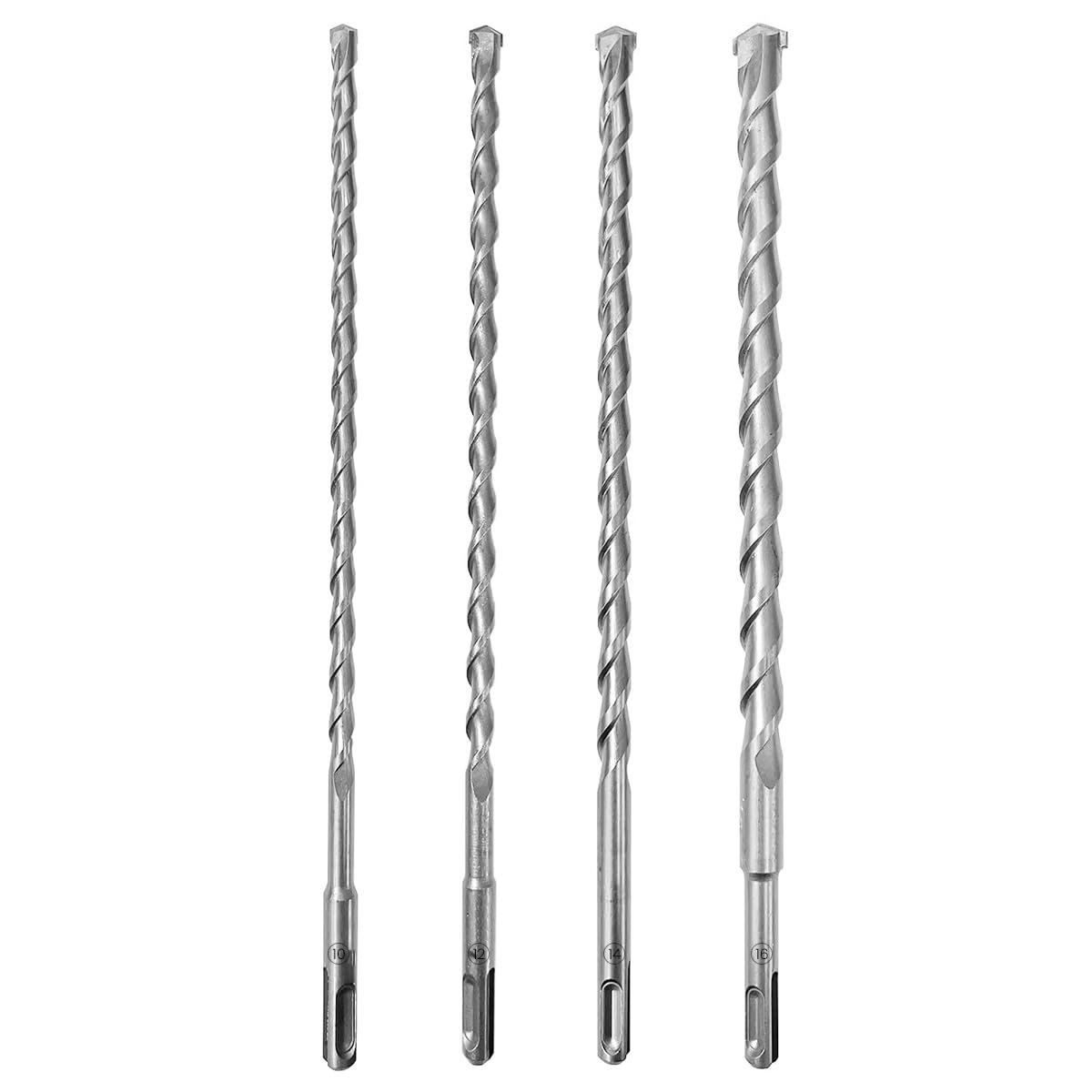 Serplex® 4-Piece 13.7 Inch SDS Plus Drill Bit Set, Carbide Tipped, Alloy Twist Drill Bit Set, Concrete Masonry SDS Plus Shank Drill Bit Set, Rotary Hammer Drill Bits for Brick, Stone, Concrete (B0DCS3CFCQ) Amazon Price History, Amazon Price Tracker