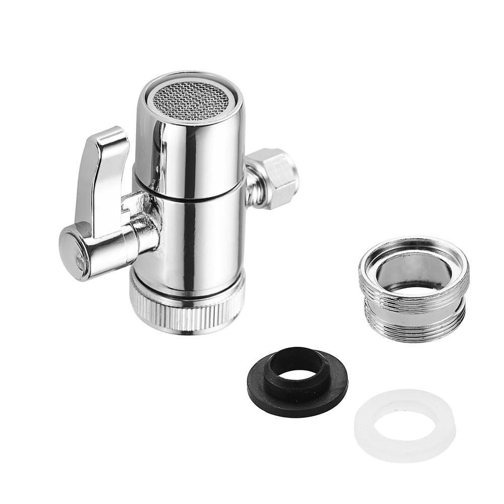 3 Ways Switch Faucet Adapter Kitchen Sink Splitter Diverter Valve Water Tap Connector M221 For Showe