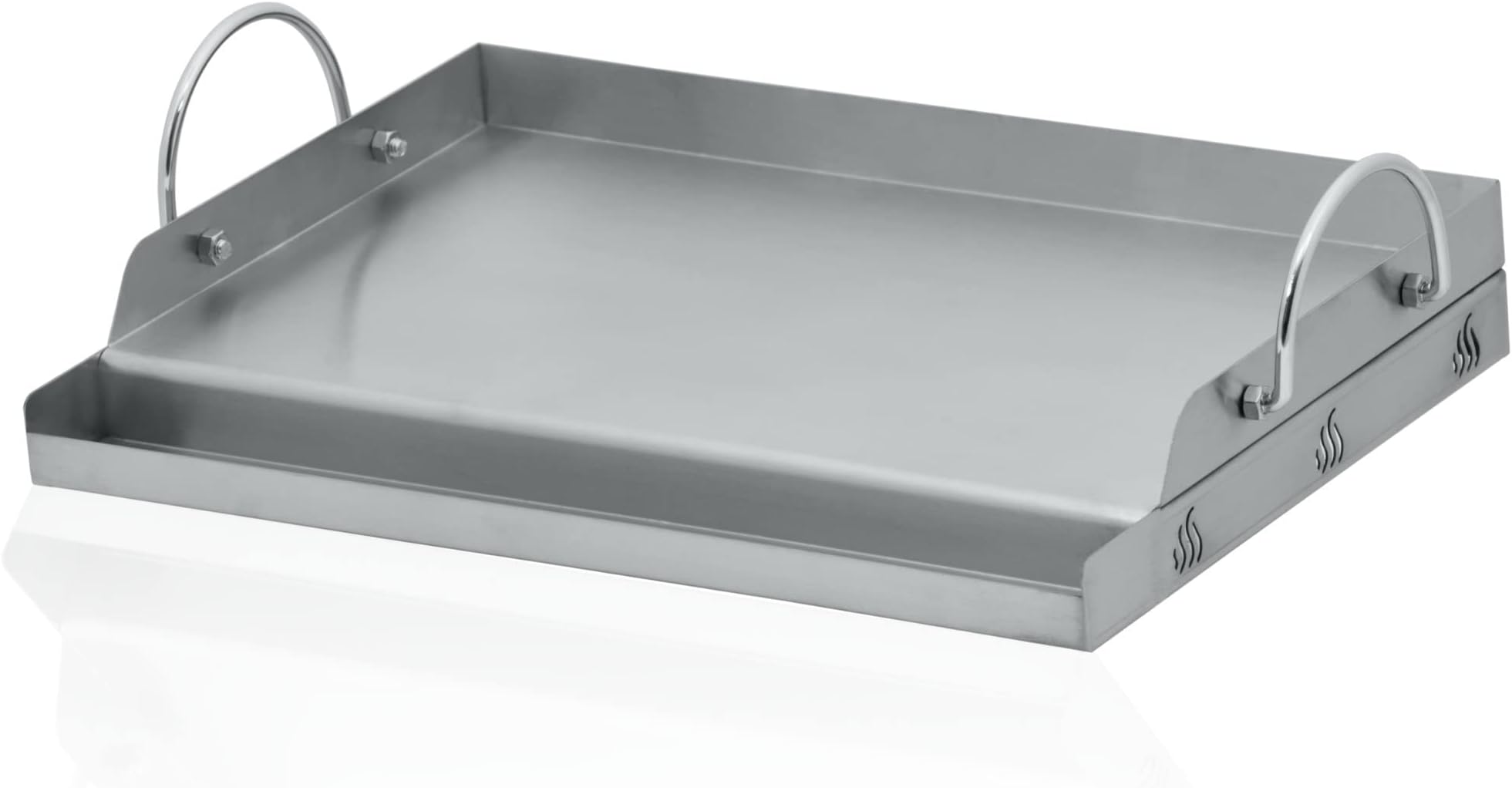 BBQ-Toro Universal Stainless Steel Grill Plate, Square