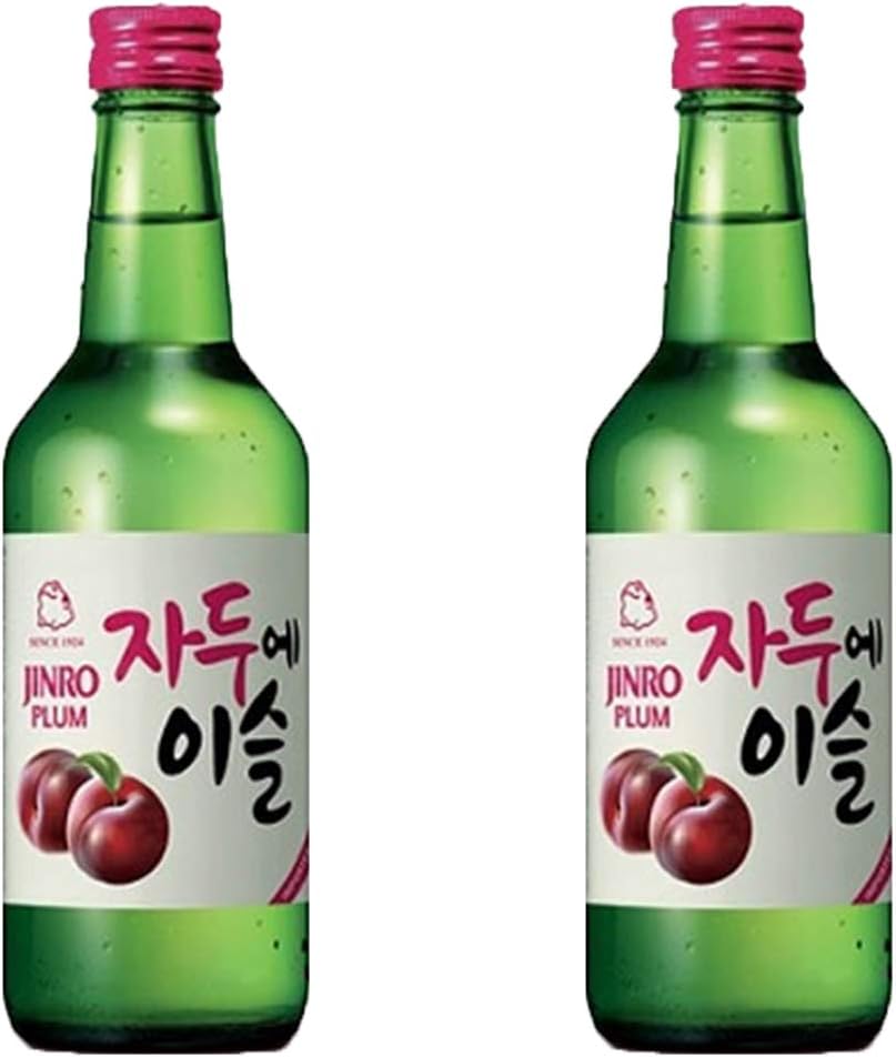 Jinro Plum Flavour Soju 350ml 13% Alc. / Vol(Pack of 2)