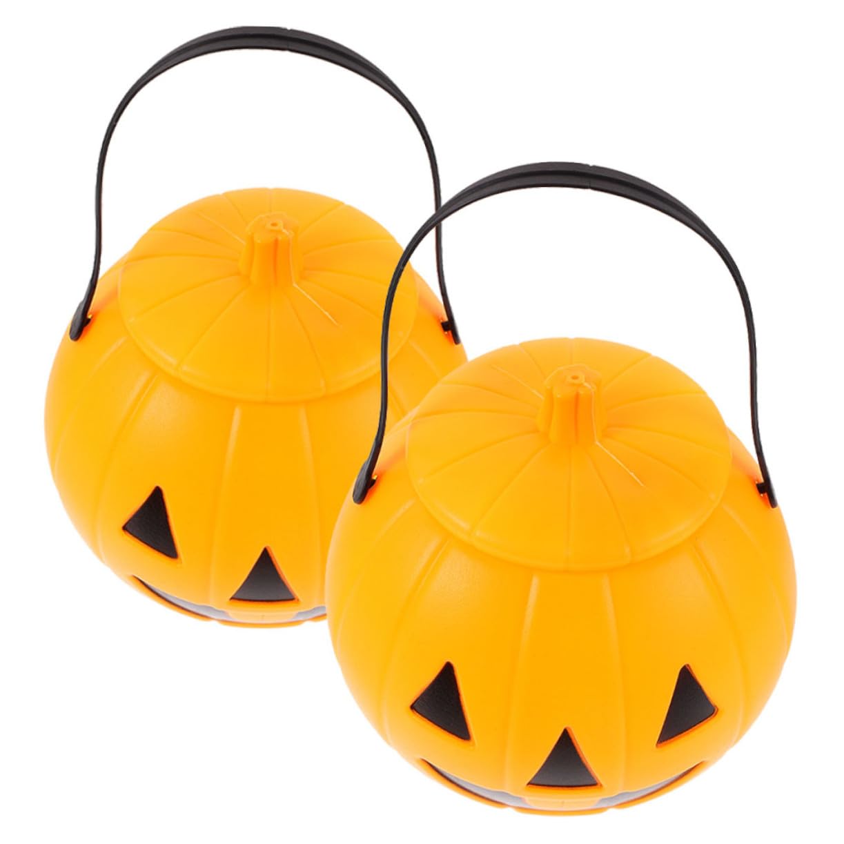 Seau à bonbons Halloween citrouille avec anse portable pour les friandises des enfants