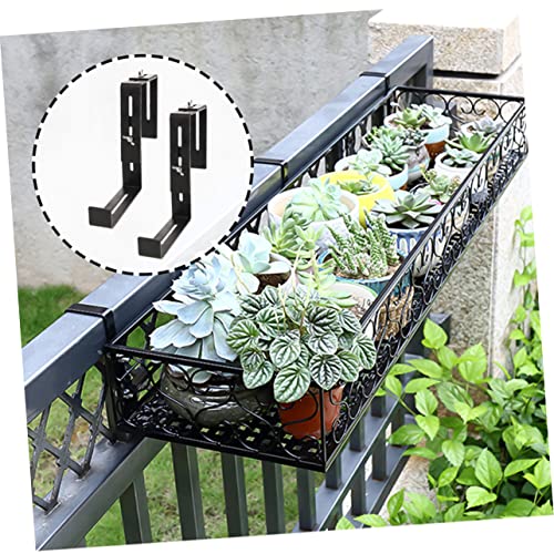 Support de pot de fleurs anti-chute pour balustrade extérieure x4