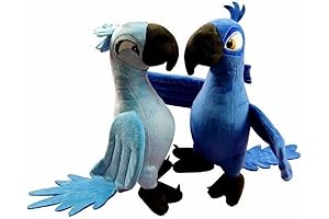Miaobe 12 Inch 2pcs/Set Rio 2 Movie Blue Parrot Jewel Bird Plush Doll New