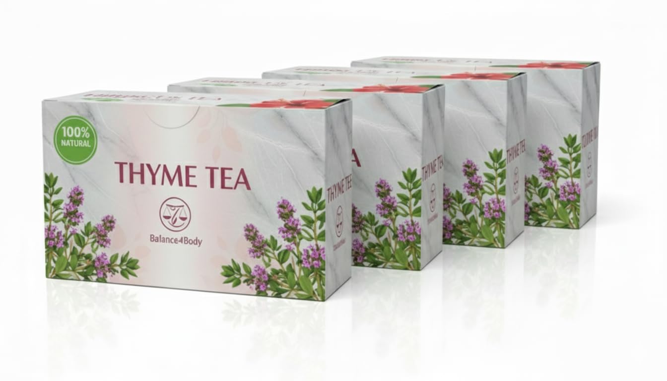80 Tea Bags Bio Thyme Herbal Tea (100%) 4 Boxes 1g Bags