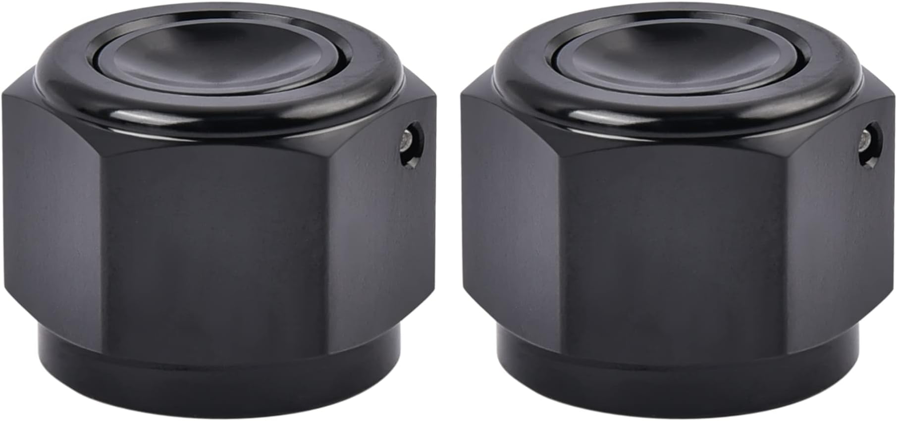 EVIL ENERGY 6AN Flare Cap Block off Fitting Plug Black 2PCS