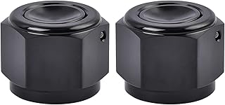 EVIL ENERGY 6AN Flare Cap Block off Fitting Plug Black 2PCS