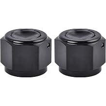 EVIL ENERGY 6AN Flare Cap Block off Fitting Plug Black 2PCS