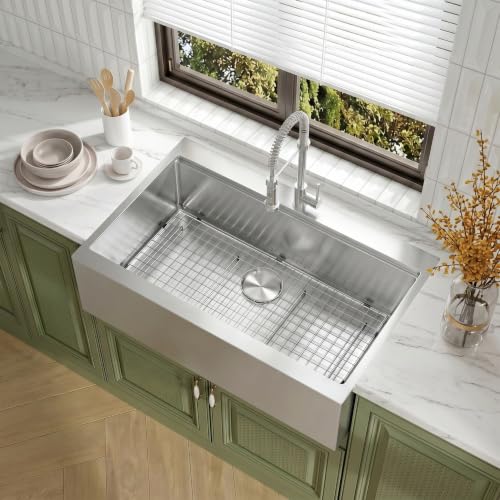 30 Inch Stainless Steel Farmhouse Sink Single Bowl Apron Front Kitchen Sink