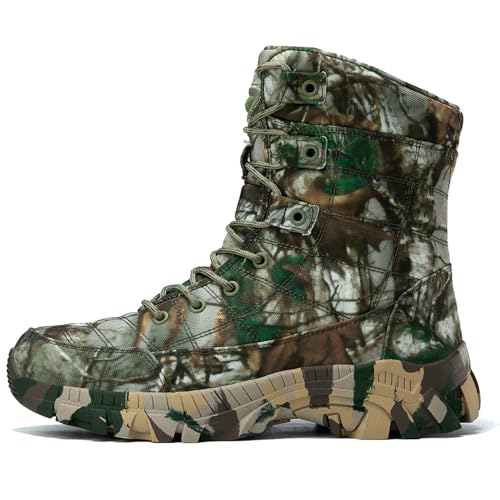 Military Boots for Men 8 Inches Lightweight Army Motorcycle Combat Boots2