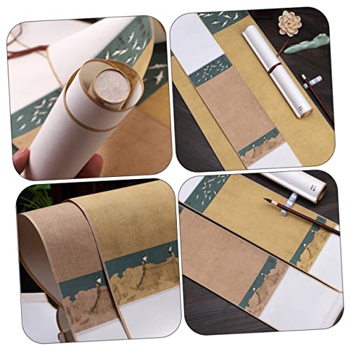 BETOOKY 3 peças de quadro emoldurado em branco, papel de caligrafia chinesa, papel Sumi chinês em br