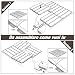 Outsunny Juego de 9 baldosas empotrables para terraza, baldosas para suelos (30...
