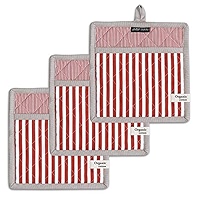 AMOUR INFINI Double Stripe Pot Holders Heat Resistant - View #8