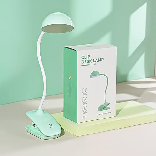 AKEIVN Lámpara de noche para escritorio luz de lectura para proteger los ojos luz de cama recargable por USB bonita luz de mesa ajustable para perro